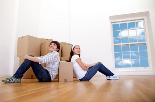 Small removal team supporting a flat or office move in New Cross