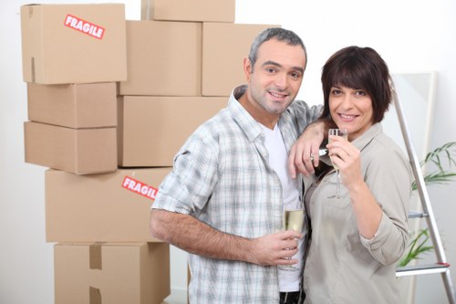 Collection of donated household items prepared for charity reuse