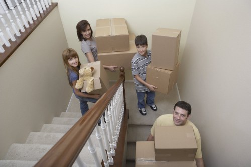 Local office movers handling desks and furniture in New Cross